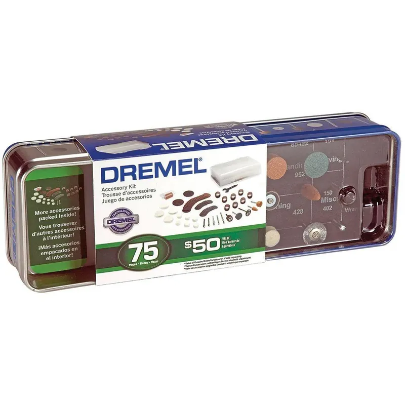 707-01 Rotary Tool Accessory Kit With 75 Pieces For Versatile Projects