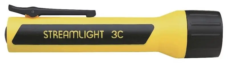 33202 Propolymer Led Handheld Flashlight, 3c Battery, Waterproof, Yellow