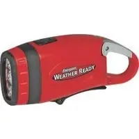 Weather Ready Wrckccbp Carabiner Crank Flashlight - 3 Led Rechargeable