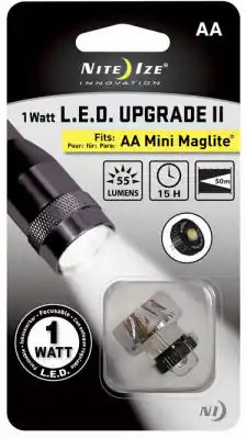 1 Watt Led Upgrade Kit For Aa Mini Maglite - Model Lrb2-07-1w