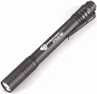 Stylus Pro Black Led Flashlight, 5.3-inch, 65 Lumens, Model 66118