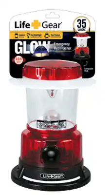 Life Gear Lg447 3 In 1 Glow Led Lantern - 35 Lumens Compact Camping Light