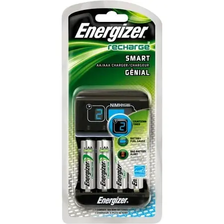 Smart Charger For Aa/aaa Rechargeable Batteries With 4 Aa Nimh Batteries