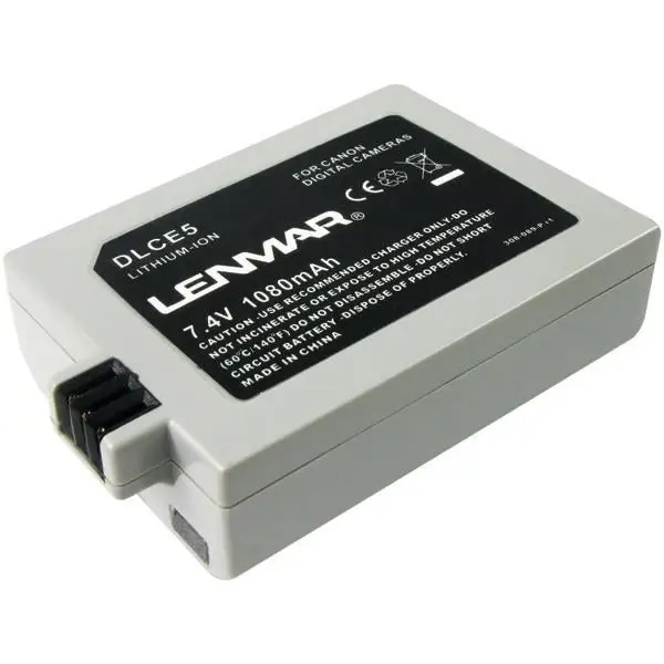 Dlce5 Lithium-ion Replacement Battery For Canon Digital Cameras, 1080mah