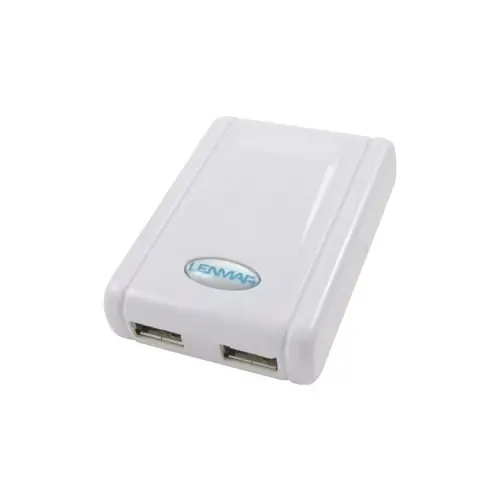 Acusb2 Dual Port Ac To Usb Power Adapter - 110v/220v Input - White