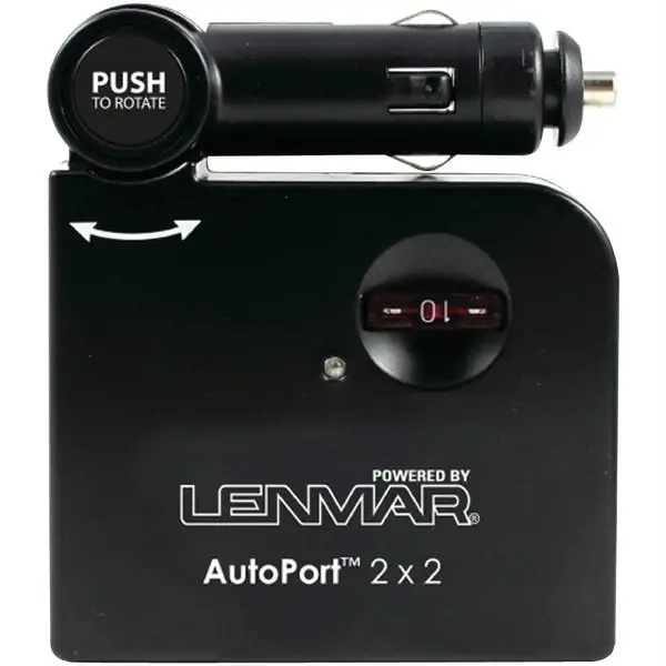 Sspu2 Autoport Car Adapter With 2 Usb Ports And 2 Dc Sockets
