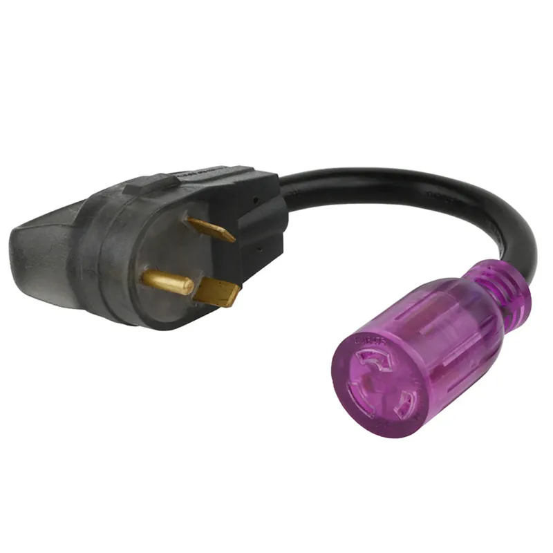 Color Connect 12/3 Sjtw 125 V 12 In. L Outdoor Adapter Cord