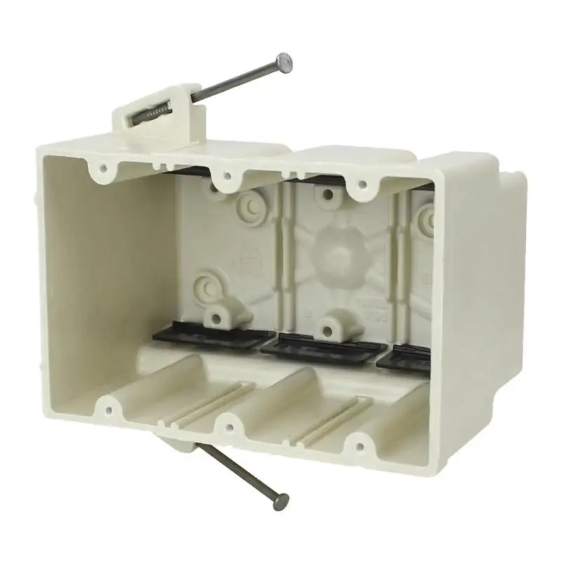 Allied Moulded 3-gang Off-white Fiberglass New Work Deep Rectangular Electrical Box 56.5 Cu In