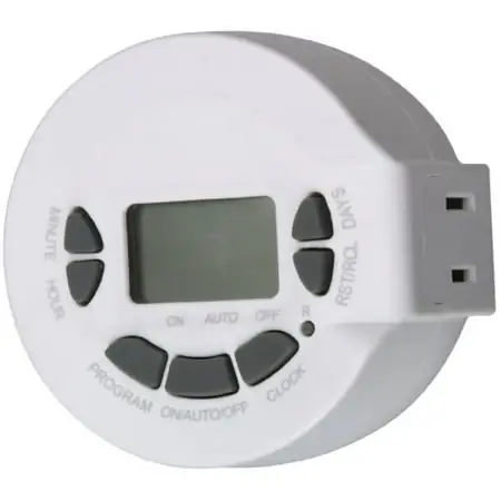 59203 Digital Lamp And Appliance Timer With 2-prong Plug, Weekly Repeating Functionality