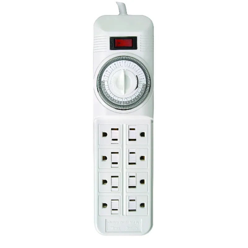 8-Outlet Indoor Mechanical Power Strip Timer