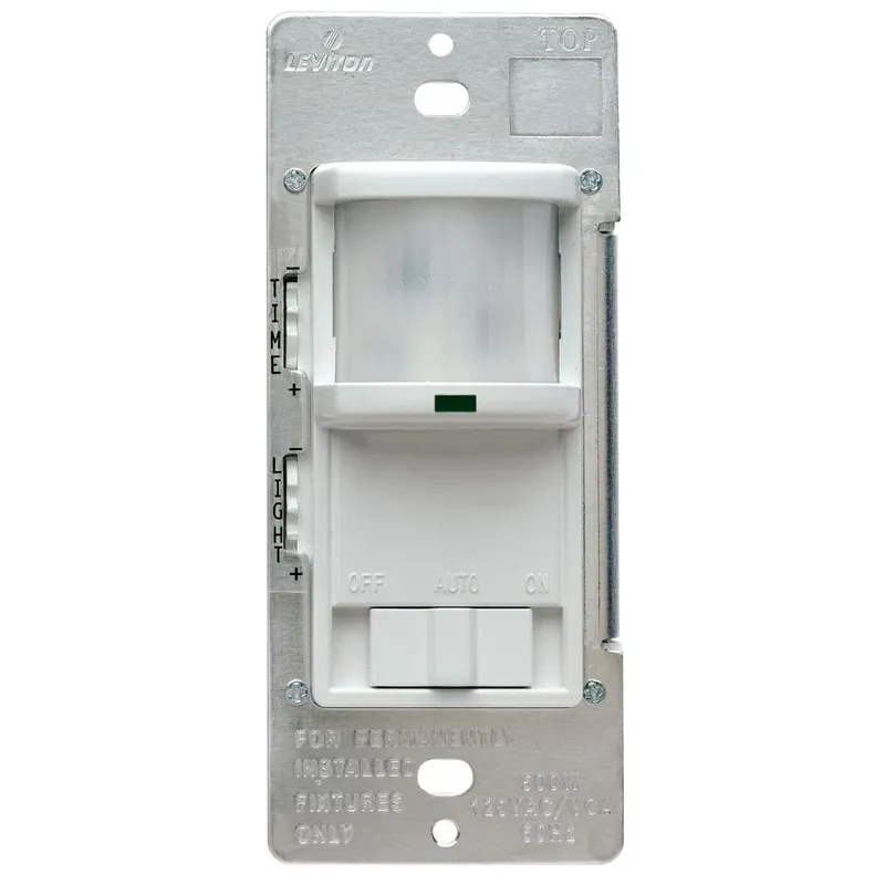 Pr180-1lw 500-watt 180° Passive Infrared Wall Switch Occupancy Sensor, White