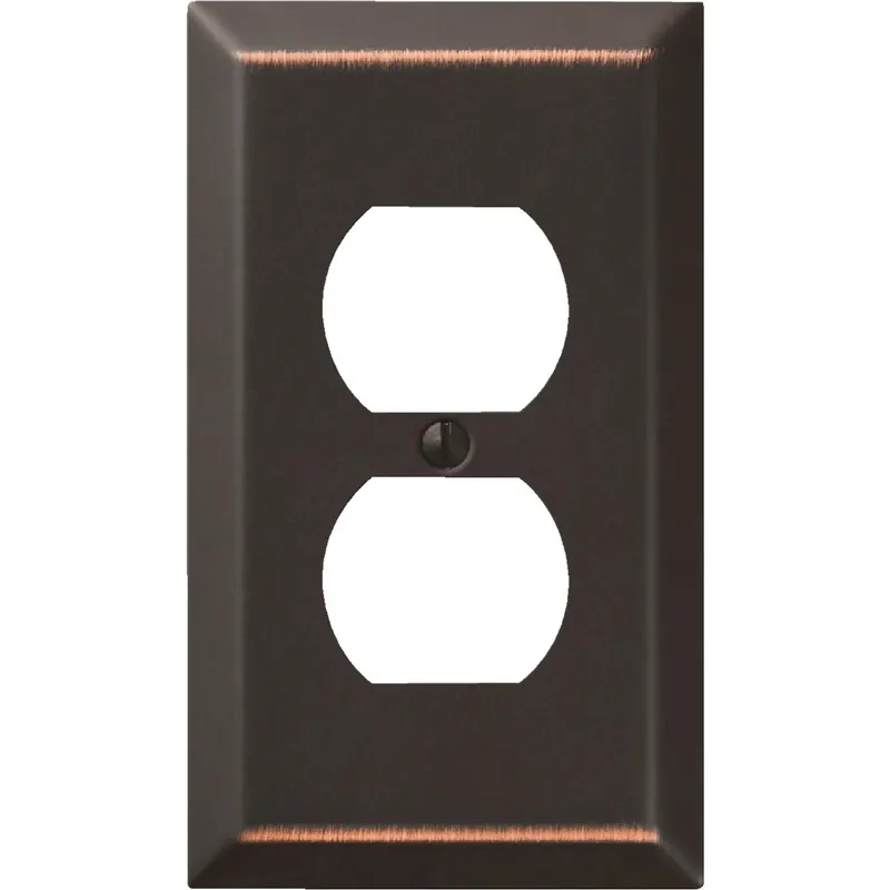 Antique Bronze Steel Outlet Wall Plate - Model 9az108, 1abrz Design
