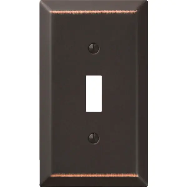 Antique Bronze Steel Toggle Switch Wall Plate 1 Gang Model 9az101