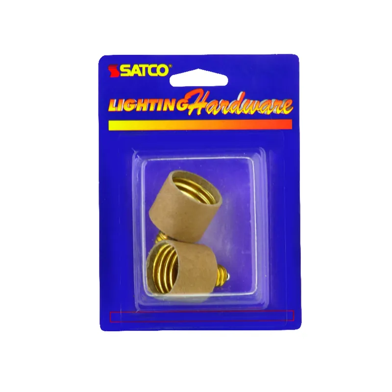 Satco Plastic Candelabra To Medium Base Socket Adapter 1 Pk