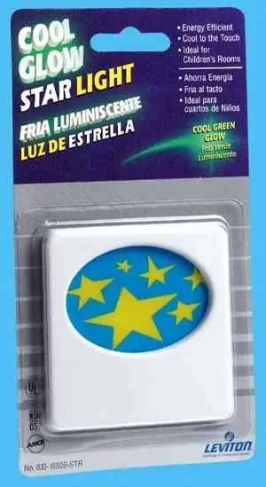 Leviton Mfg C22-16509-2PK 2 Count Star Design Cool Glow Guide Lights