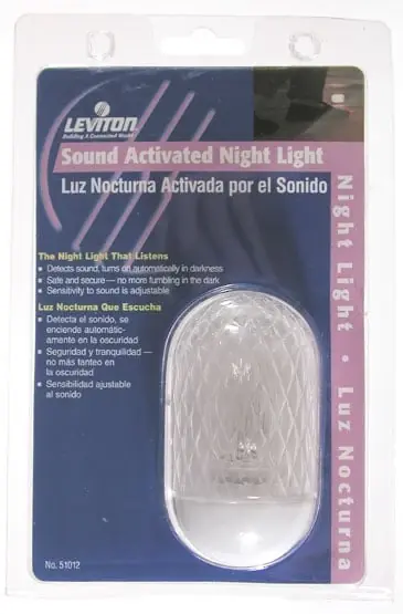 C30-51012-led Sound Activated Night Light - White Led