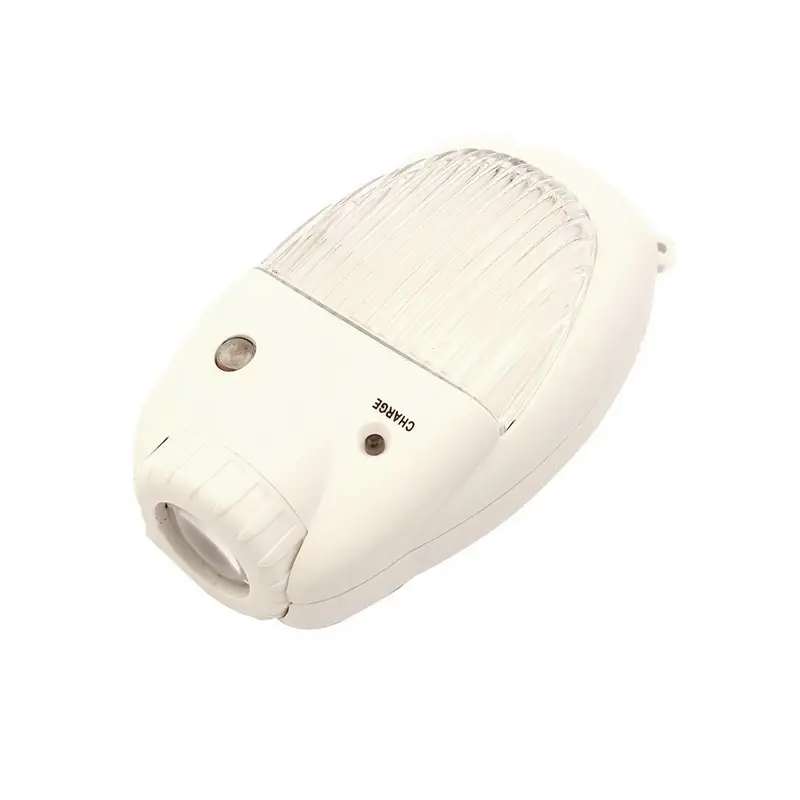 3-in-1 Rechargeable Power Failure Light, Led Flashlight And Night Light, White