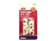 Ace Hardware Nail-in RG59 Coax Cable Staple Clips36317 (Pack Of 10)
