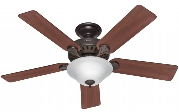 28724 52 Inch Bronze Ceiling Fan With Light Fixture