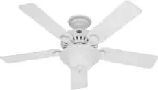 52-inch Five Minute Ceiling Fan With Light Kit And Blades
