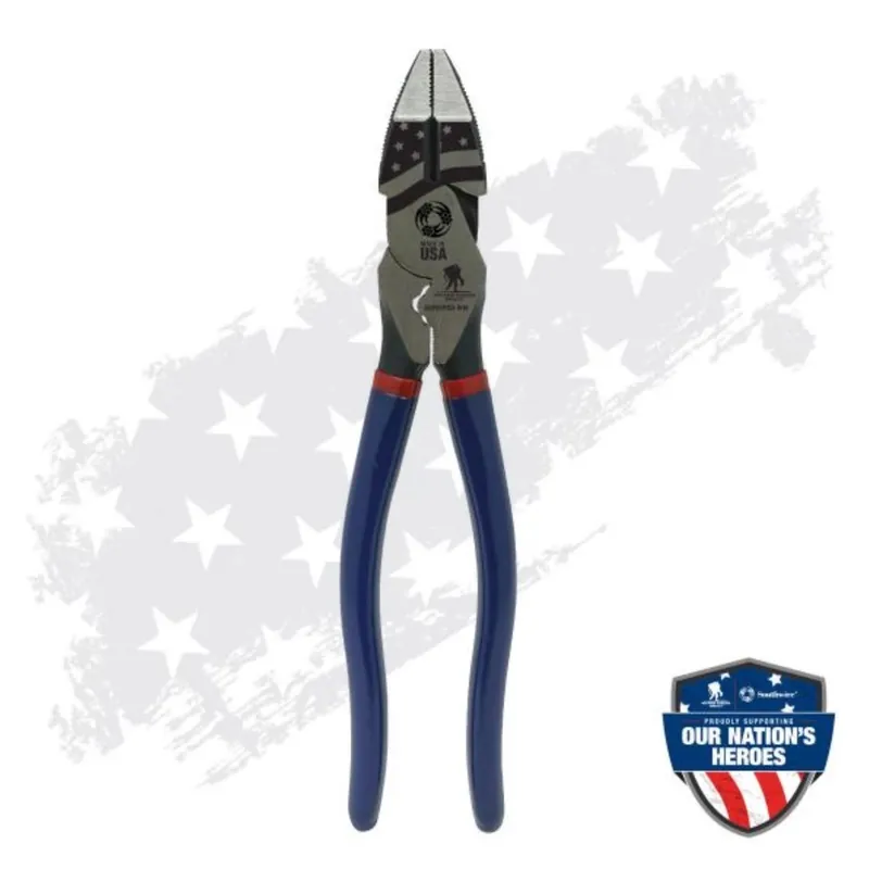 Wounded Warrior Project 9 In. High-leverage Side Cutting Plier & Crimper