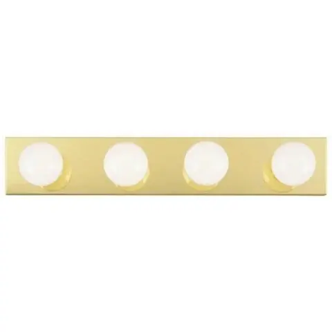 4-light Polished Brass Bathroom Vanity Light Bar Westinghouse 6641000