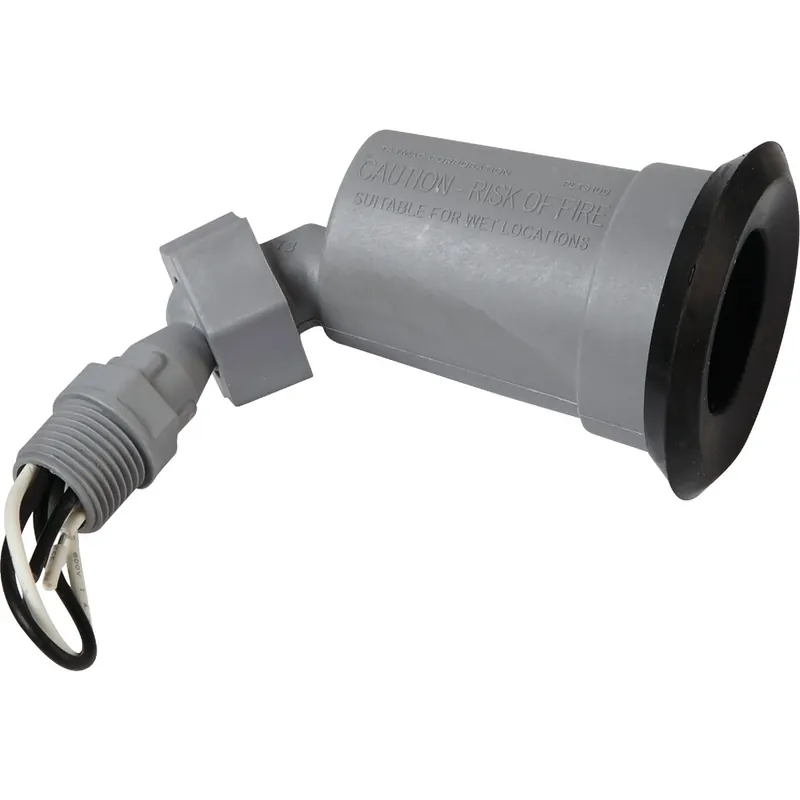 Lamp Holder, Bell, Non-Metallic, Gray