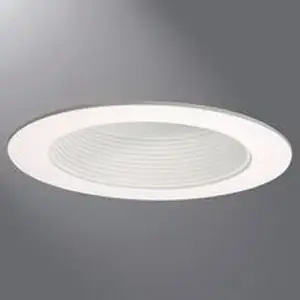 6 Inch White Led Recessed Ceiling Light Open Baffle Attachable Module Trim 494wb06
