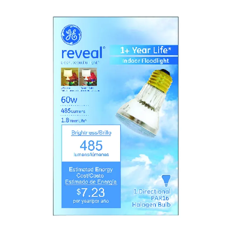GE 60 Watt Dimmable Color-Enhancing Par16 Halogen Flood Light Bulb