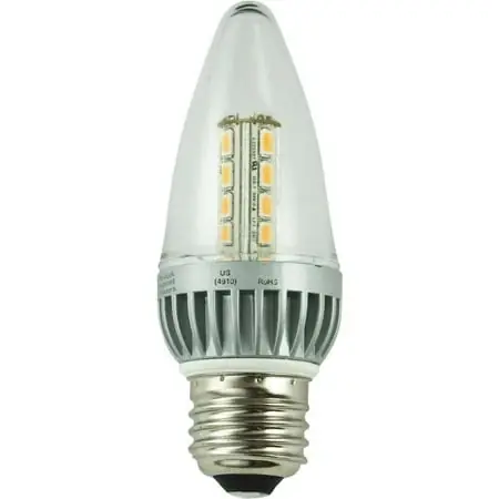 2425led-lf3-24 2.5w B10 E26 Led Light Bulb - 135 Lumens