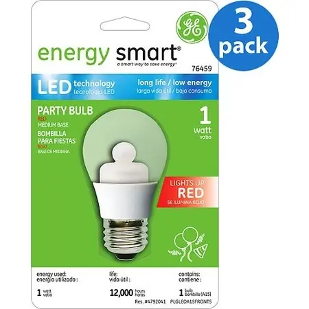 GE 76459 - LED1A15R/TP A Line Pear LED Light Bulb