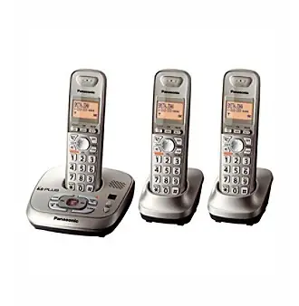 Kx-tg4013n Dect 6.0 1.9 Ghz Expandable Cordless Phone With 3 Handsets
