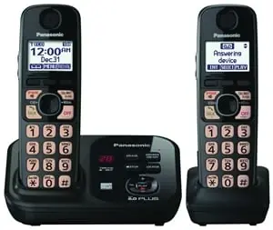 Panasonic Kx-tg4732b Dect 6.0 Digital Cordless Phone With Answering System, 2 Handsets