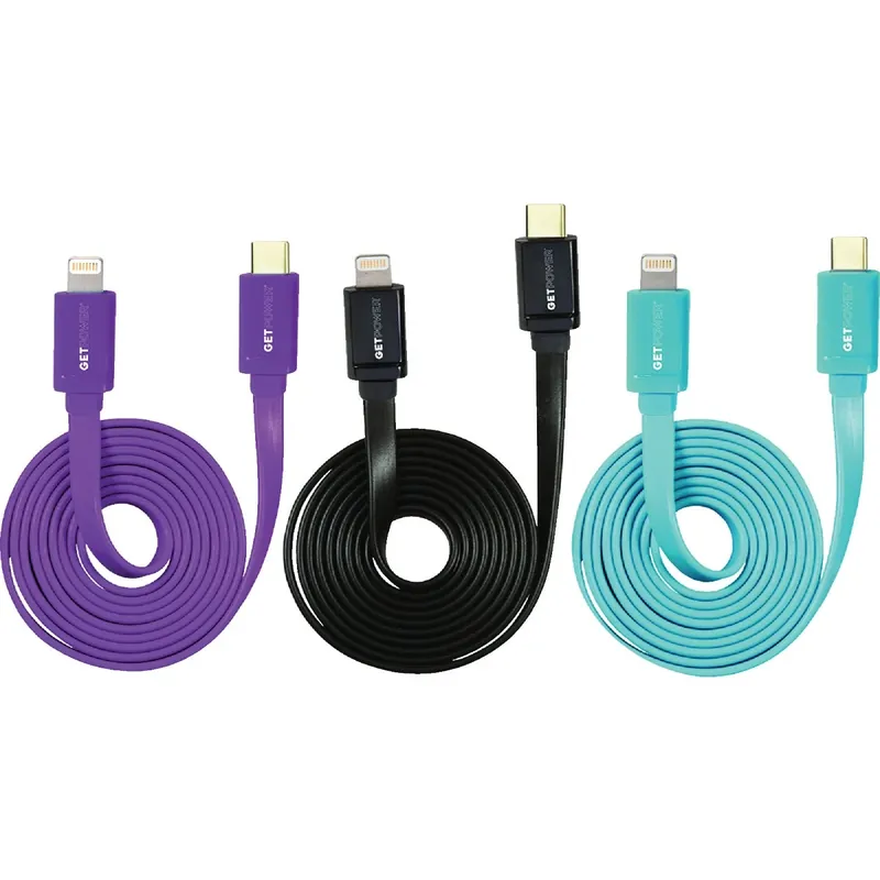 4 Ft. Apple Lightning To Usb-c Power Delivery Charge/sync Cable - Multi Color