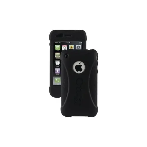 Impact Silicone Skin For Iphone 3gs - Black Protective Case