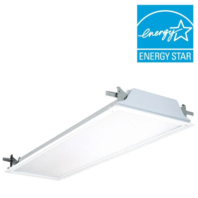 Sp8 F 2 32 A12 120 Gesb 2-light White Flanged Fluorescent Troffer