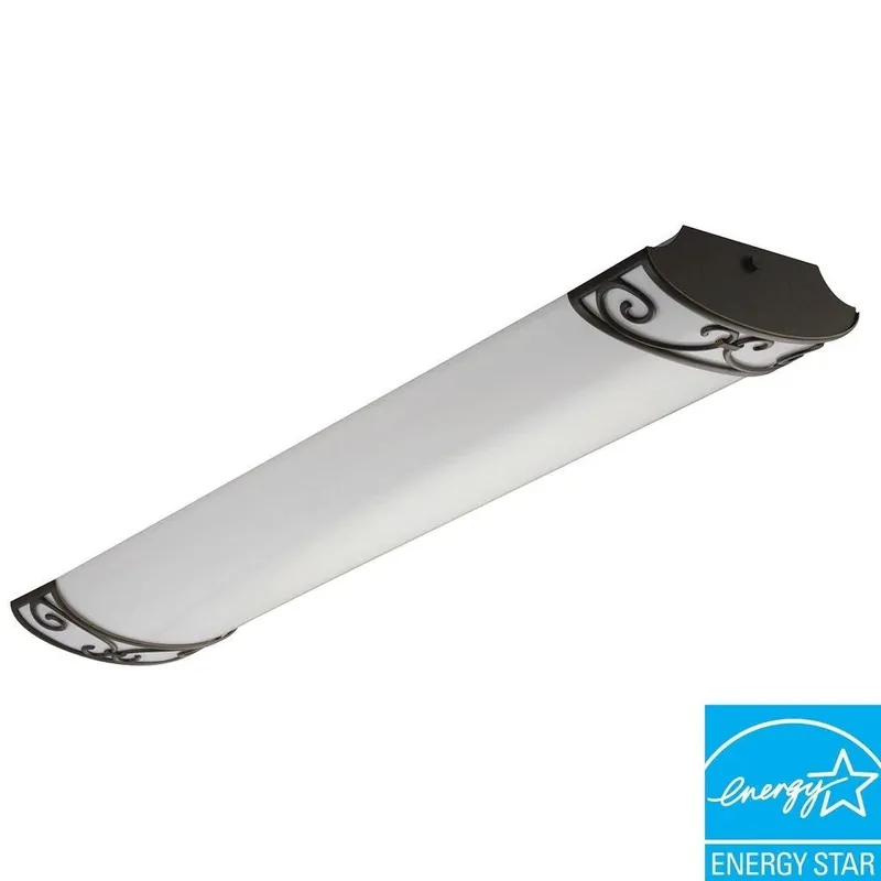Artisten 2-light Antique Bronze Fluorescent Ceiling Light 48.5"