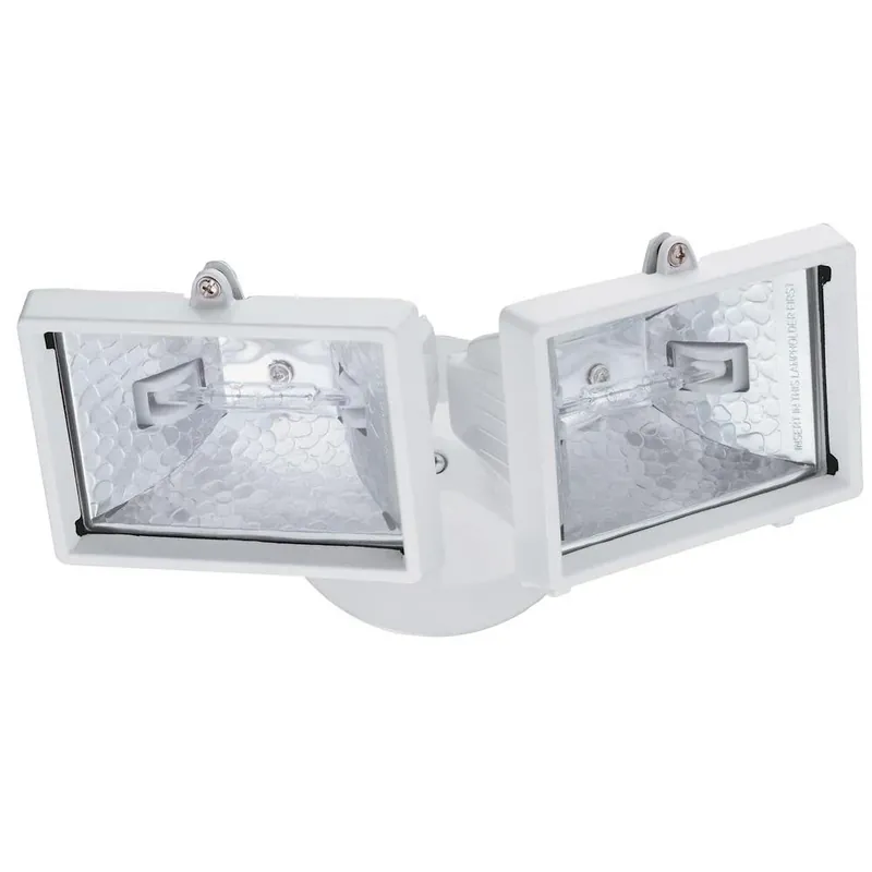 2-lamp Outdoor Flood Light Oftm 300q 120 Lp Wh M6