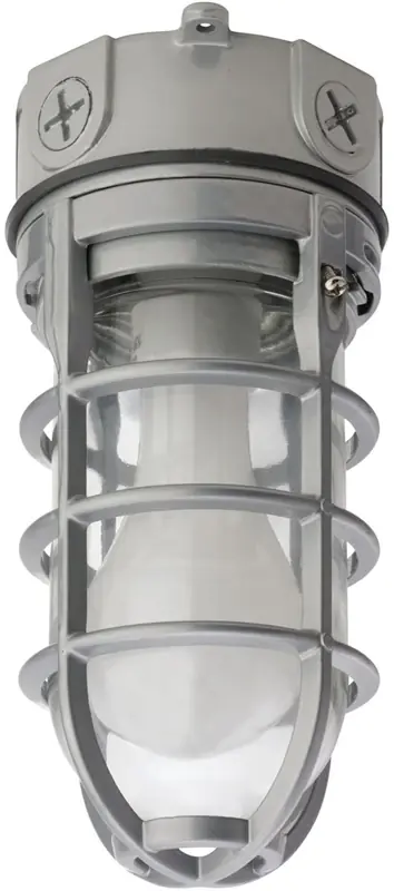 Pewter Incandescent Outdoor Flushmount Vapor Tight Light Fixture Model Ovt 150i 120 M6
