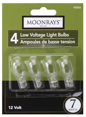 7-Watt Clear Glass T5 Wedge Base Incandescent Replacement Light Bulb (4-Pack)
