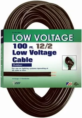 Cable 09513 100 Foot 12/2 Low Voltage Lighting Cable