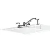 American Standard Jocelyn Kitchen Faucet With Side Spray Two Handle Chrome 8-1/4"