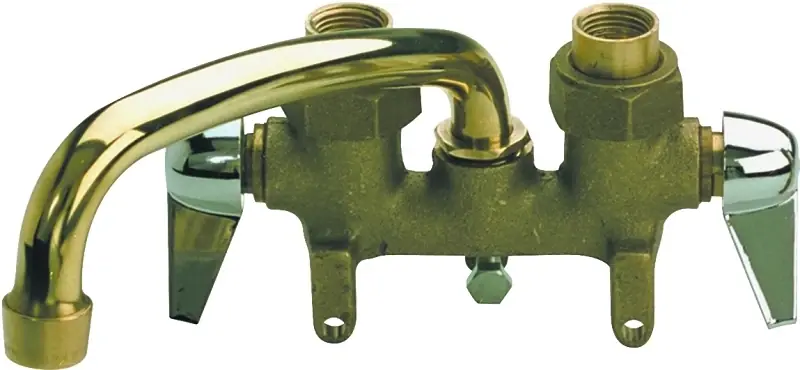 2-handle Laundry Faucet With Chrome-plated Handles And 3-3/8 In. Center Distance