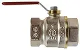 1-1/4 Inch Threaded Chrome Plated Brass Full Port Ball Valve