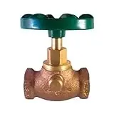 802 Bclf 1/2-inch Female Pipe Thread Red Brass Straight Stop And Waste Valve