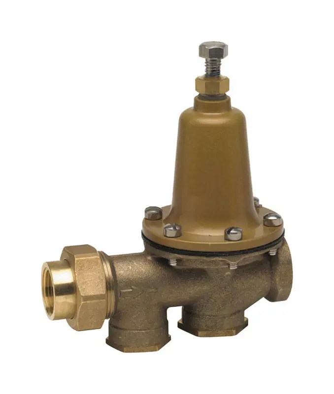 3/4 In. Fnpt Brass Pressure Reducing Valve Double Union Lead Free
