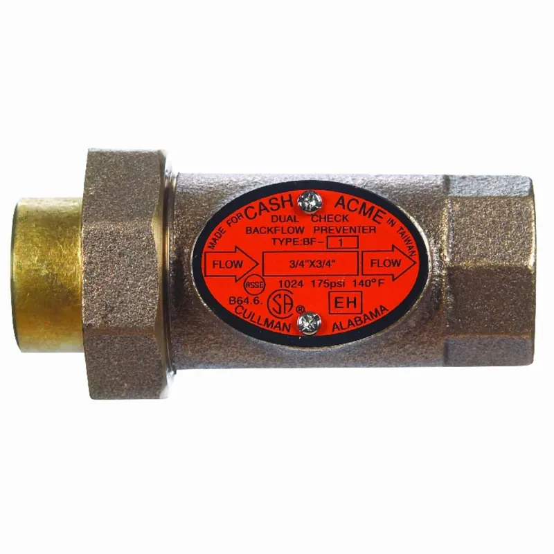 3/4 In. Diameter Bronze Backflow Preventer Model 17217-0000