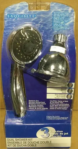 Ldr 520 3025cp Dual Shower Kit With 3 Functions, 2.5 Gpm, Chrome Finish