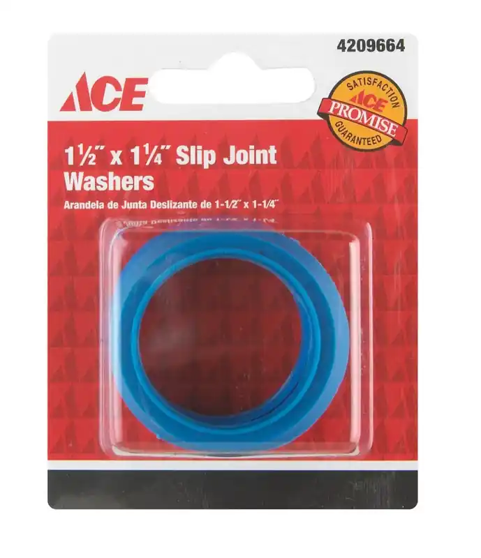 Ace 1-1/4 In. Dia. Plastic Slip Joint Washer 2 Pk
