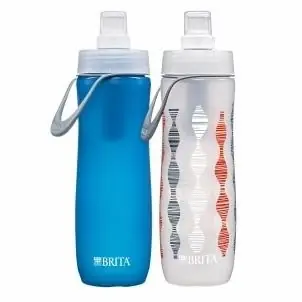 Brita Filtered Water Bottle 2-Pack (Blue & White, 35559)